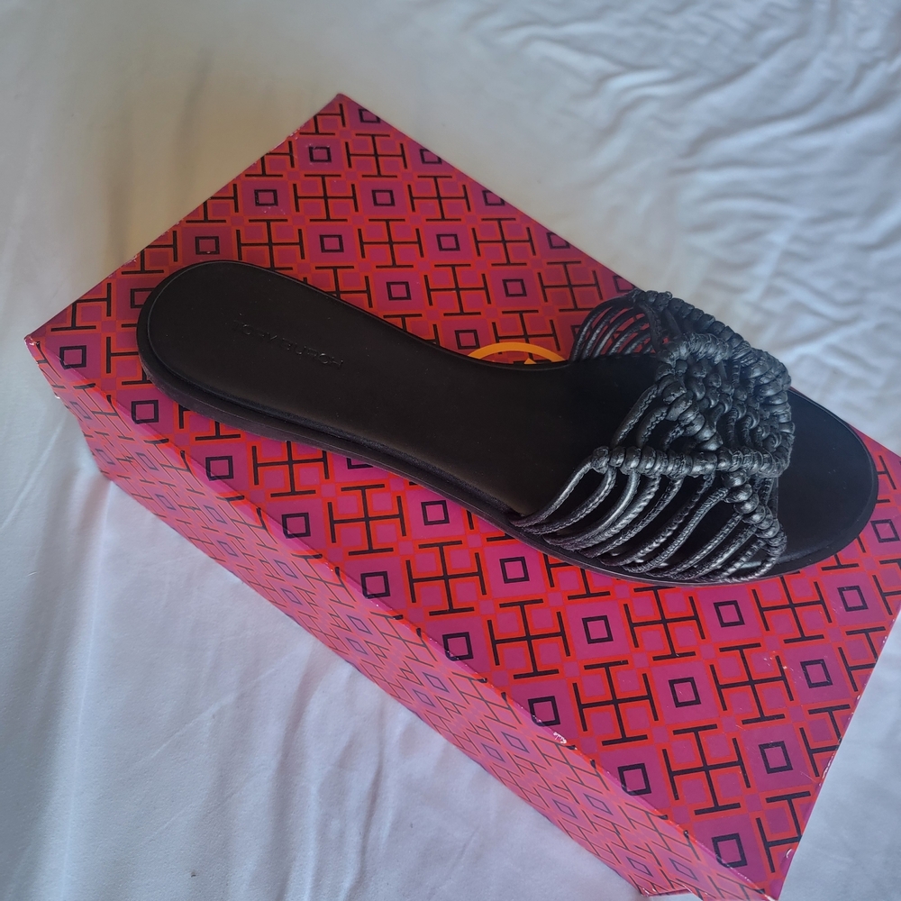 Tory Burch Black Slide Sandals